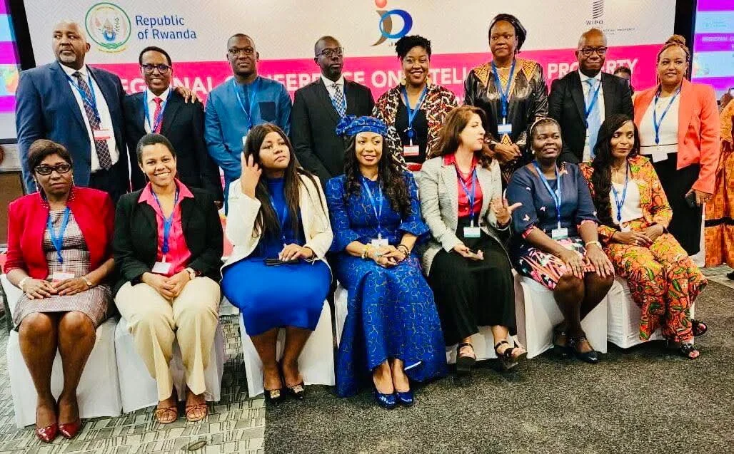 David Jeng with delegates at the regional conference in Kigali
